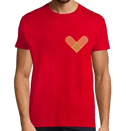 Tostadora T-shirt uomo manica corta bandaid cuore