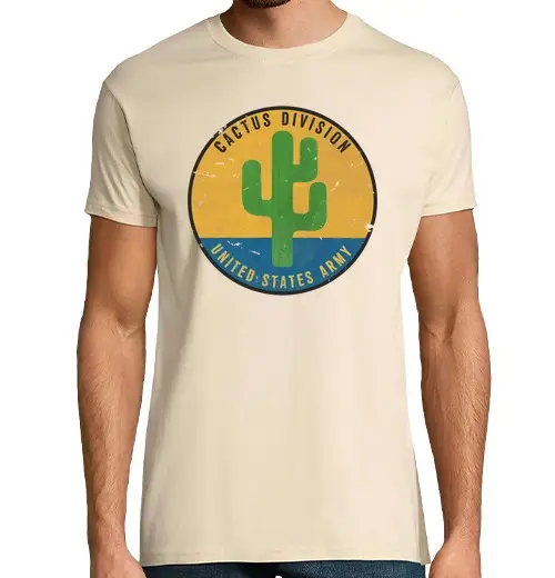 Tostadora T-shirt uomo manica corta Emblema vintage divisione cactus v01