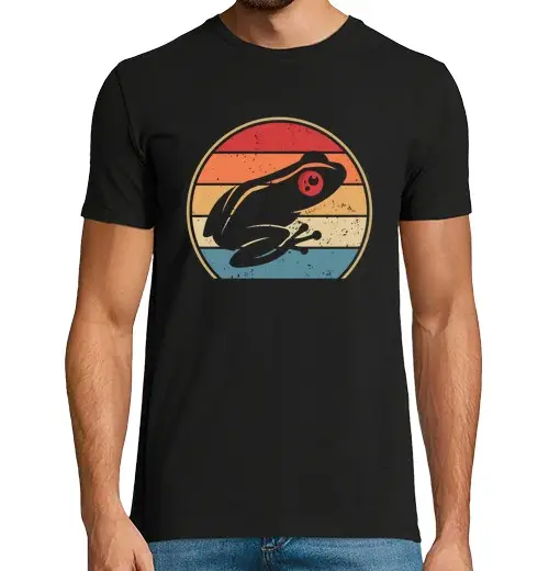 Tostadora T-shirt uomo manica corta retro costa rica agalychnis callidryas
