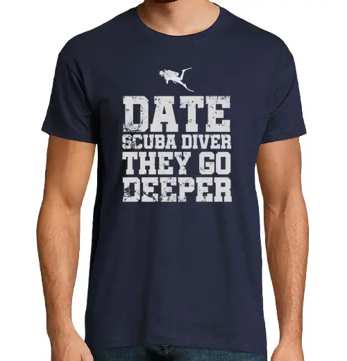 Tostadora T-shirt uomo manica corta subacqueo andare più in profondità