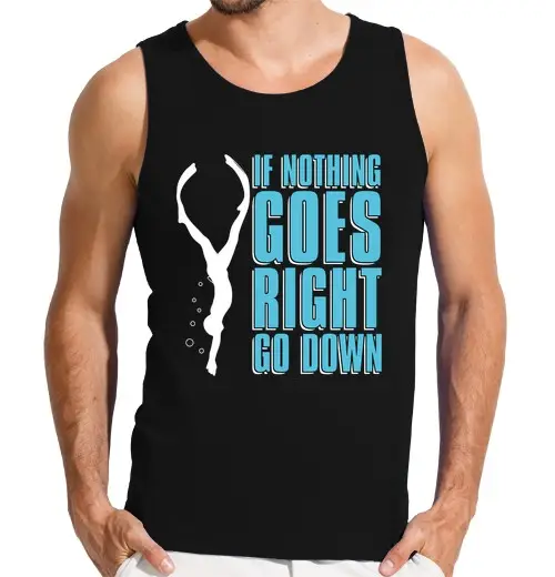 T-shirt uomo senza maniche apnea se niente va bene apnea
