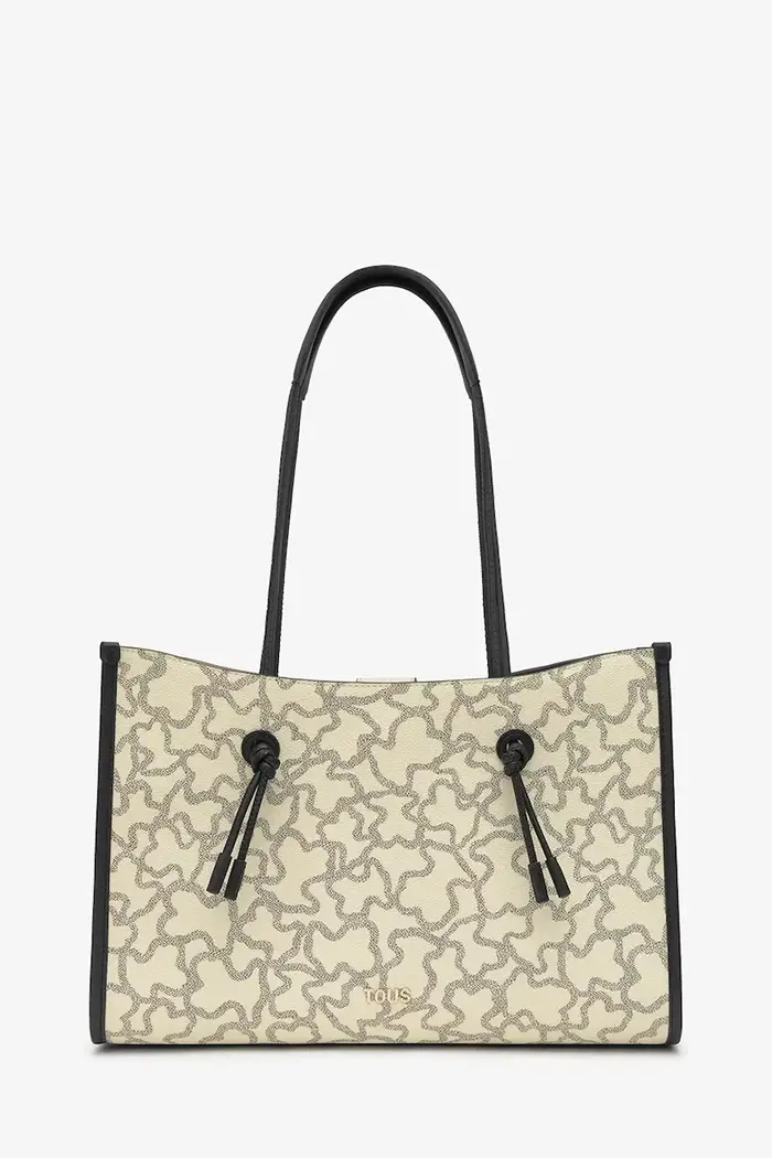 TOUS per donna 2002436901 Borsa shopper XL Kaos Icon beige (OSFA), Casual, Tessuto