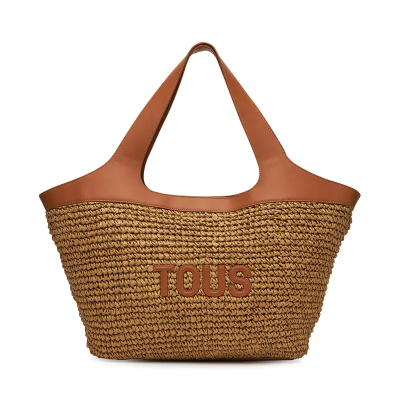 TOUS Borsetta Lirio Rafia 2002205243 Marrone