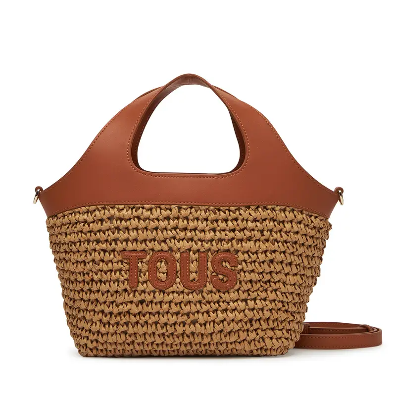 TOUS Borsetta Lirio Rafia 2002205343 Marrone