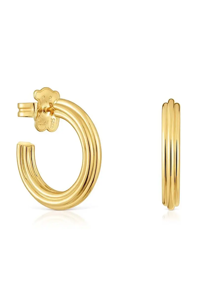 Tous orecchini in argento placcato in oro 1950 1004243600