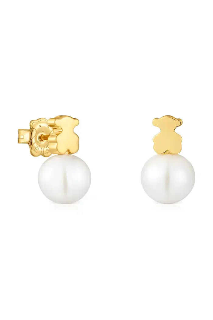Tous orecchini in argento placcato in oro
