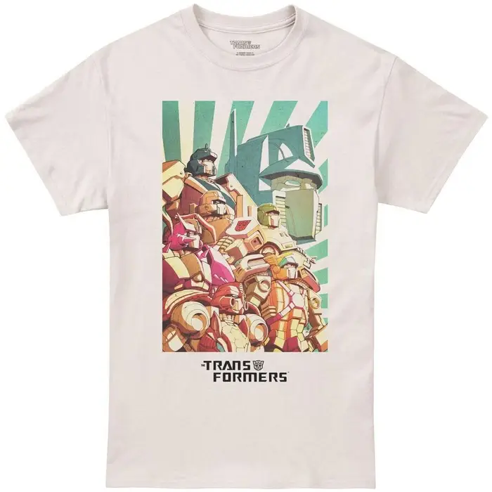 Transformers T-shirts a maniche lunghe Autobots Assemble Beige