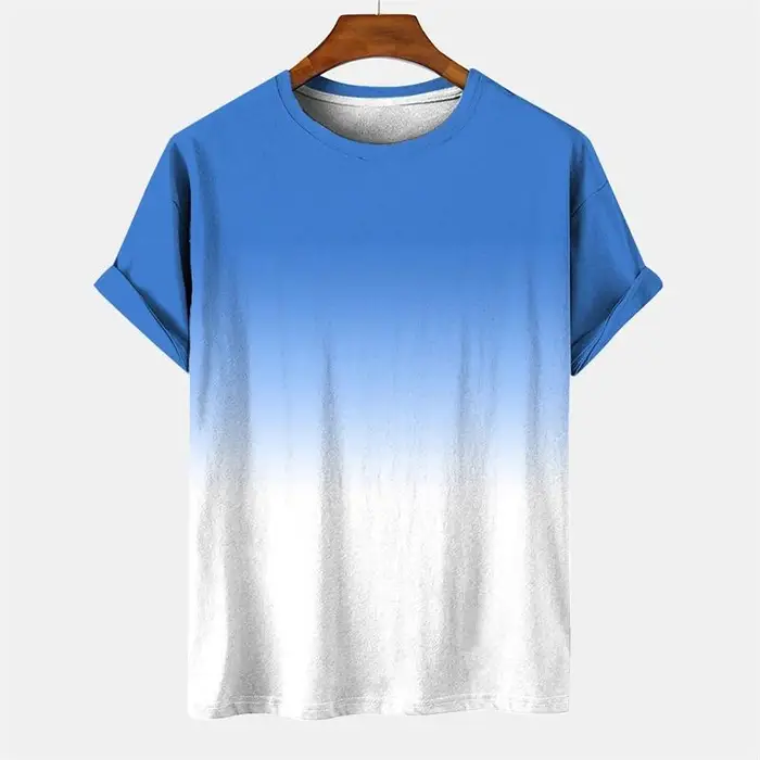 T-shirt Grafica Semplice Abbigliamento Uomo Gradiente di Colore Stampa 3D T-shirt Abbigliamento Harajuku Moda Uomo e Donna T-shirt Top XL