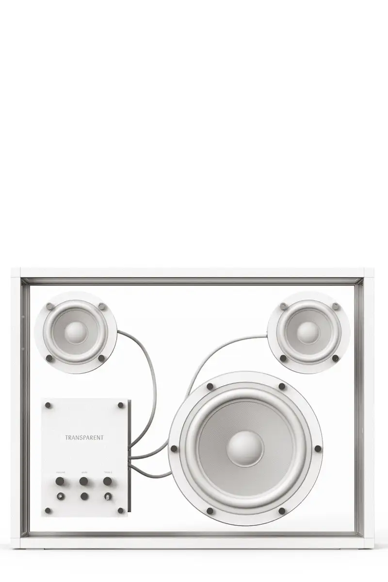 TRANSPARENT Altoparlante ' Speaker' Bianco