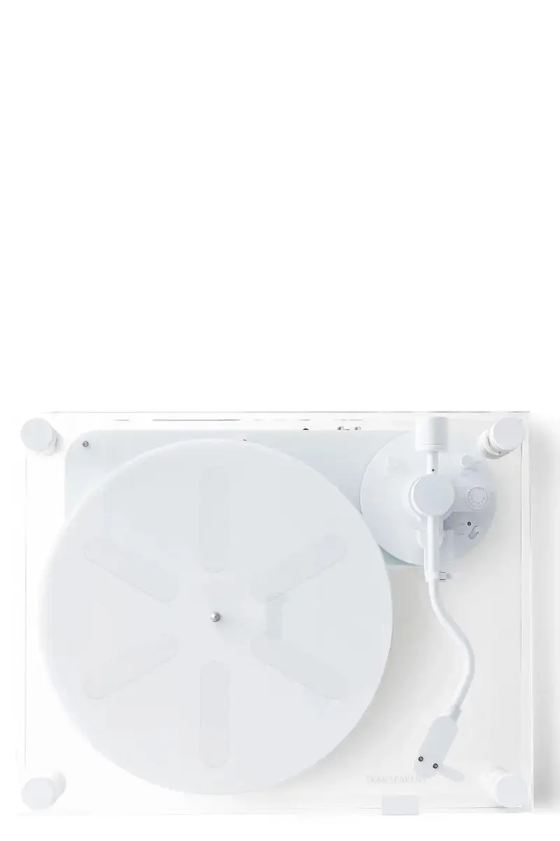 TRANSPARENT Giradischi 'Turntable' Bianco
