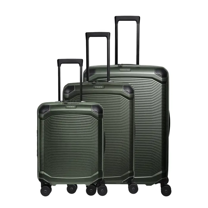 Travelite Set di 3 valigie Millennium Troley L/M ext /S Vert