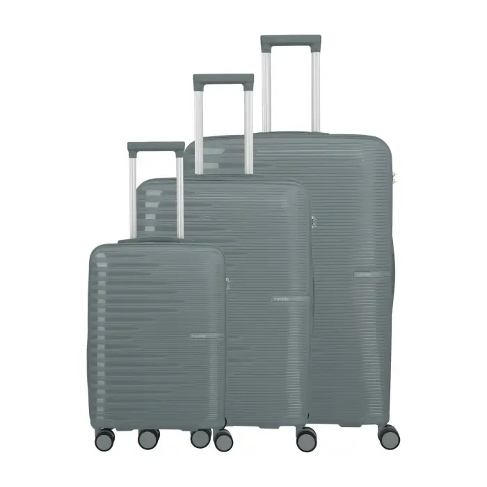 Travelite Set di 3 valigie Pacific Trolley L/M/S Gris