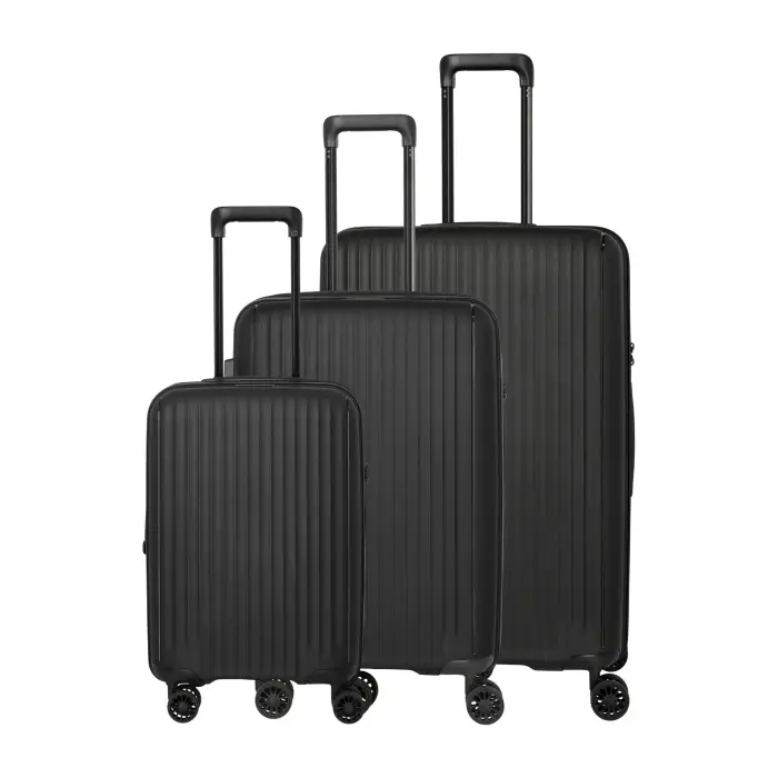 Travelite Set di 3 valigie Skymate Trolley L/M ext /S ext Noir