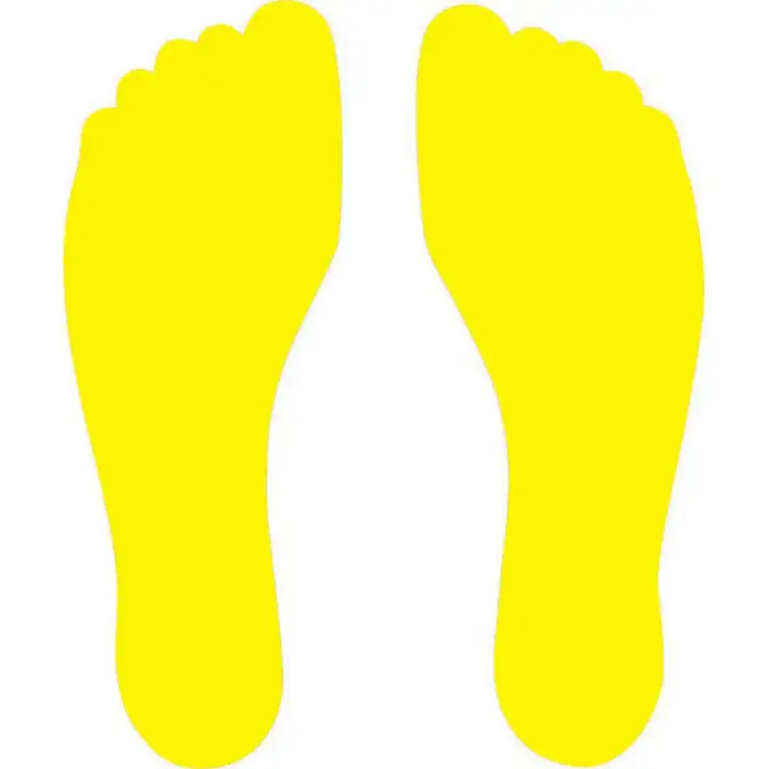 Marcatura del piede destro e sinistro Tremblay CT Jaune