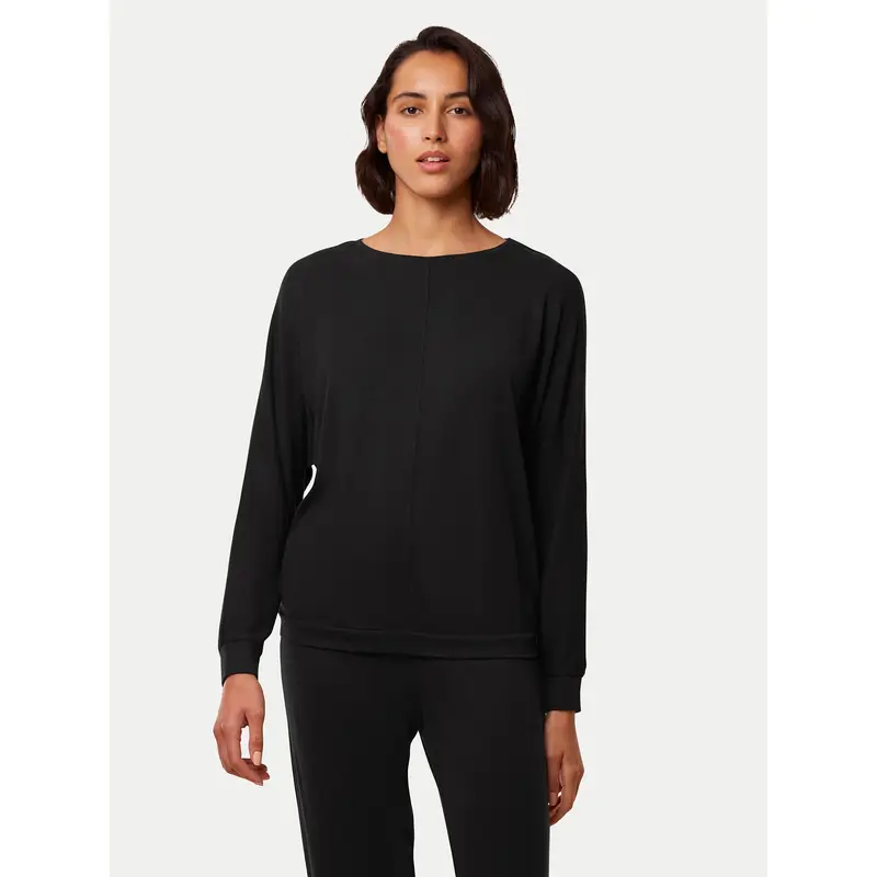 Triumph Maglietta del pigiama Cozy Comfort 10216538 Nero Regular Fit