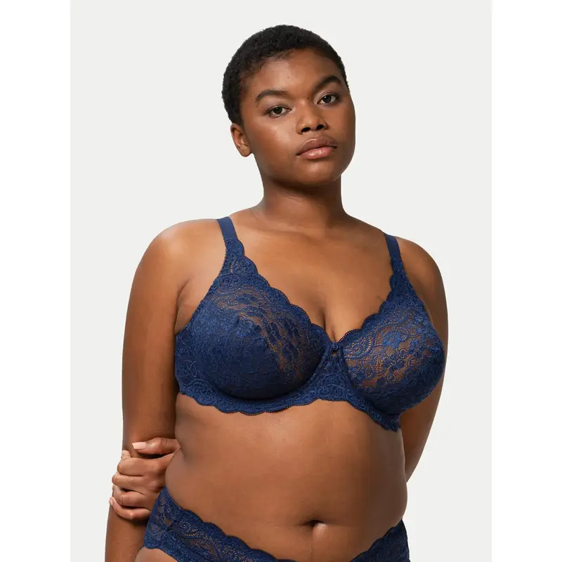 Triumph Reggiseno con ferretto Amourette 300 Blu scuro