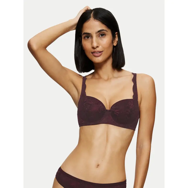 Triumph Reggiseno con ferretto Amourette Charm 10214460 Bordeaux