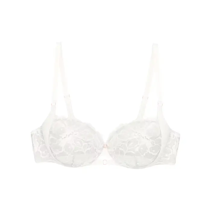 Reggiseno donna con ferretto Triumph Wild Gardenia Florale Blanc
