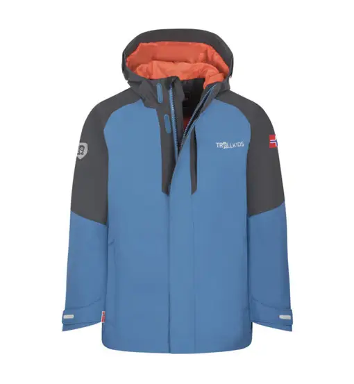 Trollkids Kids Skanden 3in1- giacca hardshell - bambino Light Blue