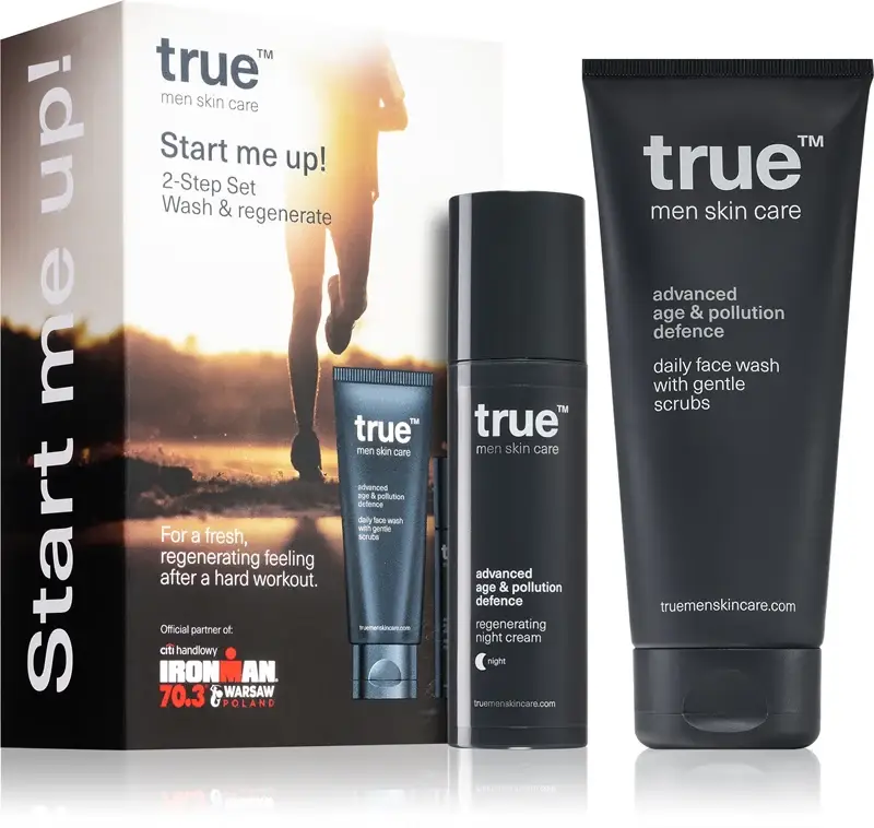 True men skin care Start Me Up! kit per la cura del viso per uomo