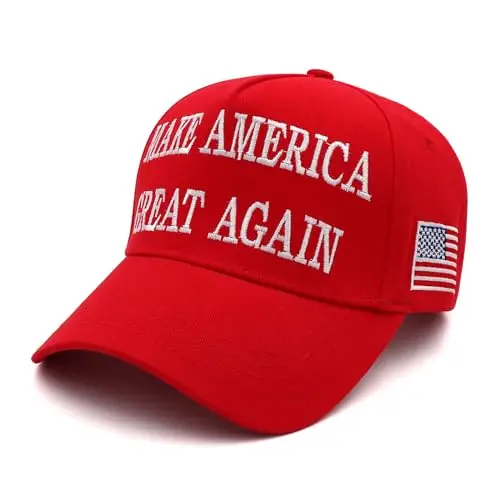 NDLBS Trump Merchandise Trump 2024 45-47 Cappello MAGA Make America Great Again Cappello Donald Trump Bandiera USA Berretto
