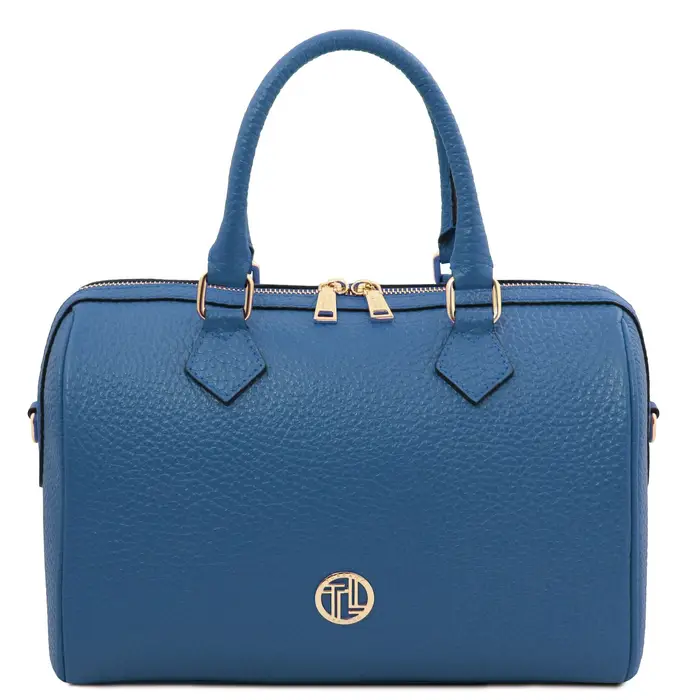 Tuscany Leather Bauletto in pelle Denim