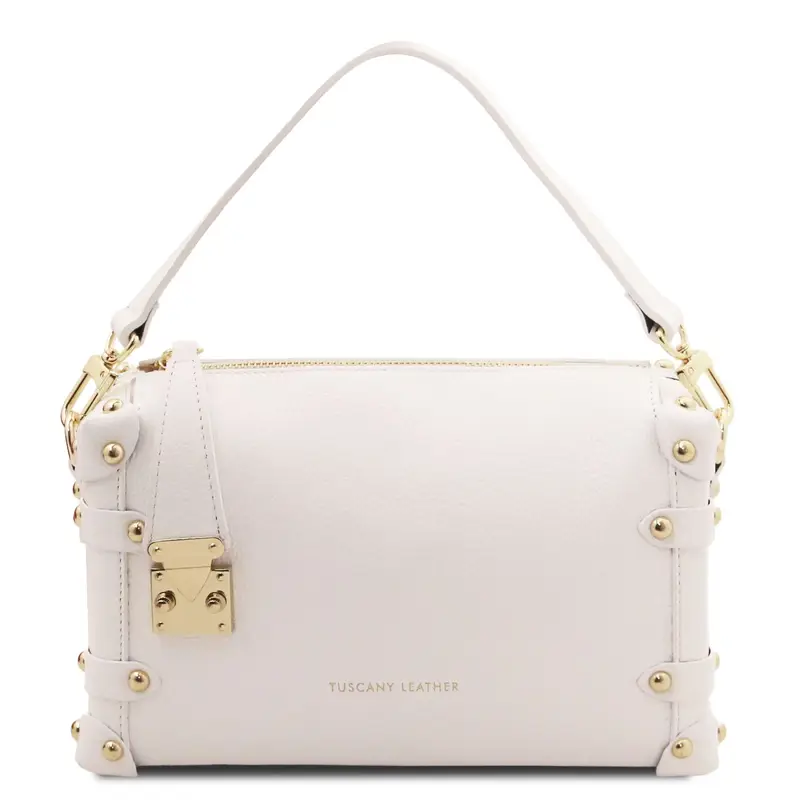 Tuscany Leather Bauletto in pelle morbida Bianco