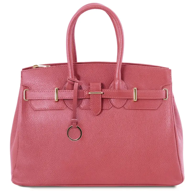 Tuscany Leather Borsa a mano con accessori oro Rosa