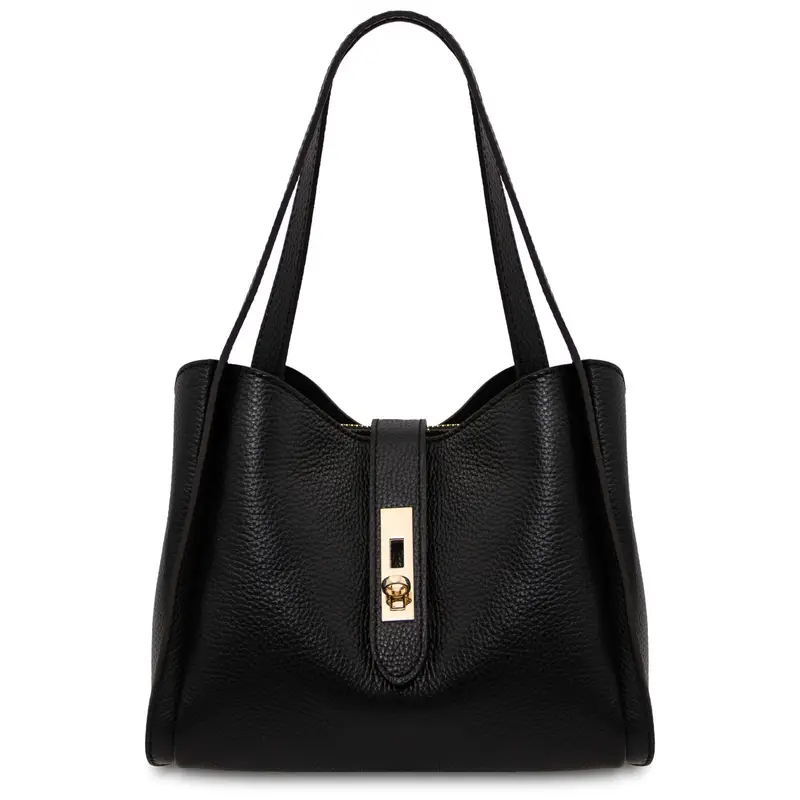 Tuscany Leather Borsa a mano in pelle morbida Nero