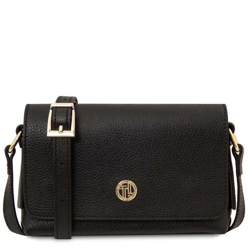 Tuscany Leather Borsa a tracolla in pelle morbida Nero