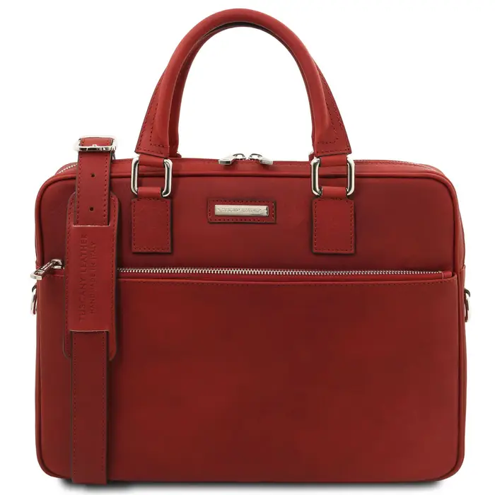 Tuscany Leather Borsa business in pelle Rosso