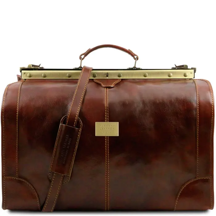 Tuscany Leather Borsa da viaggio in pelle Misura grande Marrone