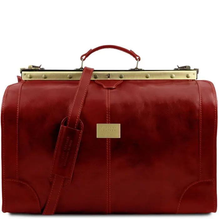 Tuscany Leather Borsa da viaggio in pelle Misura grande Rosso