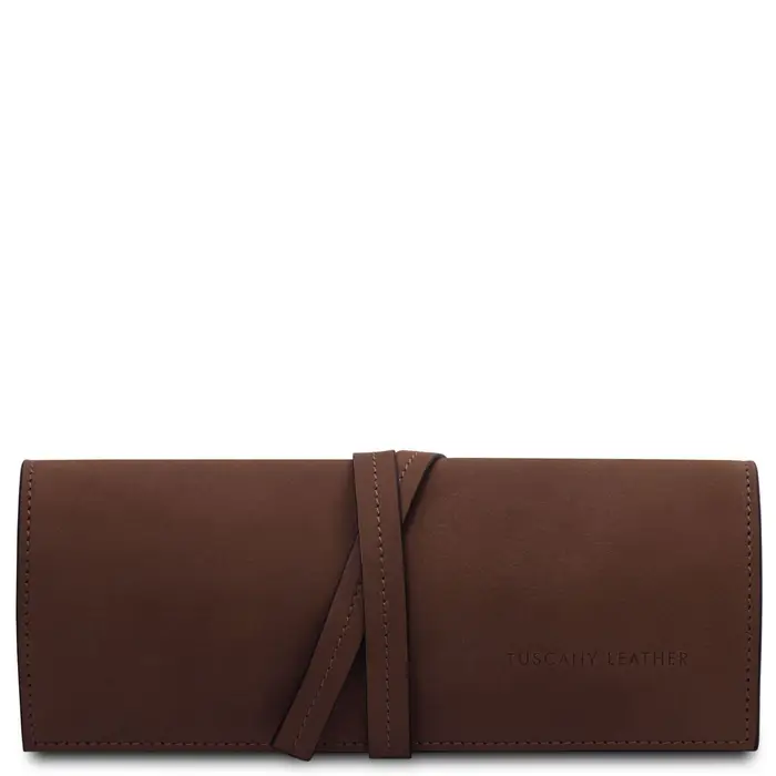Tuscany Leather Portagioie in pelle Testa di Moro