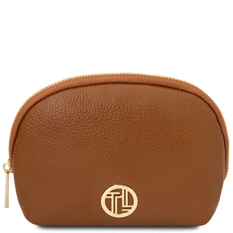 Tuscany Leather Trousse in pelle morbida Cognac