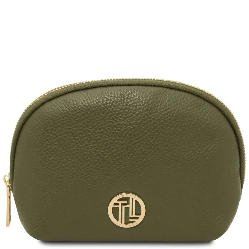 Tuscany Leather Trousse in pelle morbida Verde Foresta
