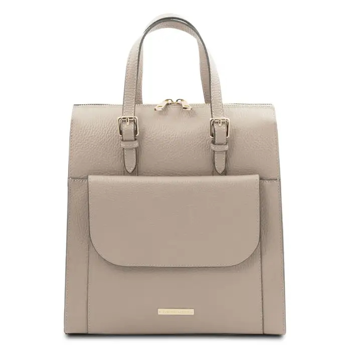 Tuscany Leather Zaino da Donna in Pelle Talpa chiaro