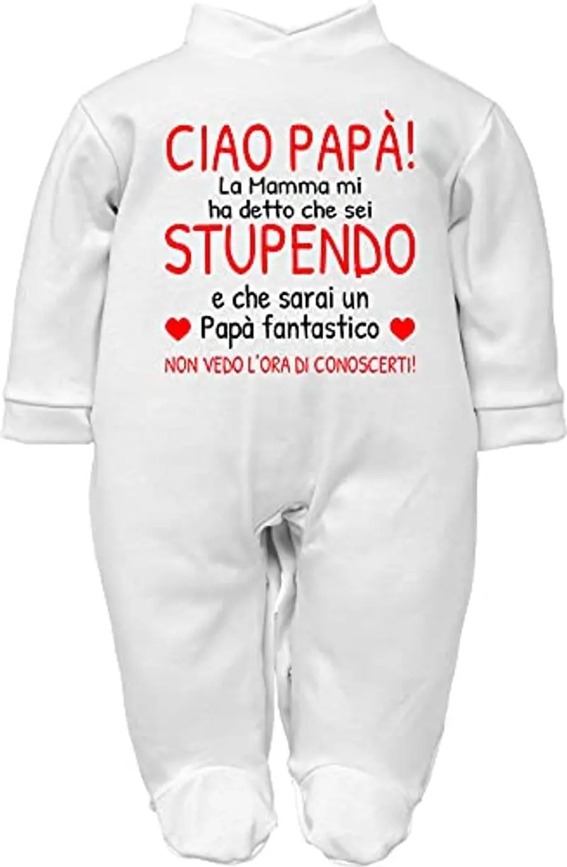 Corredino Neonato Tutina neonato Papà Stupendo e fantastico Mamma stupenda e meravigliosa regalo nascita