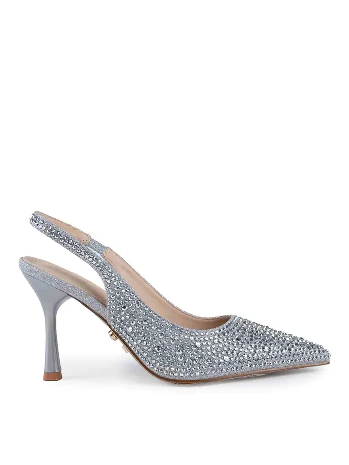 Twenty Fourhaitch Sandali slingback di Eindhoven Argento