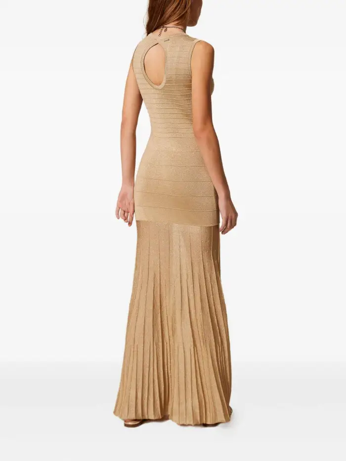 Abito in maglia con scollo cut-out Sabbia miniatura 3