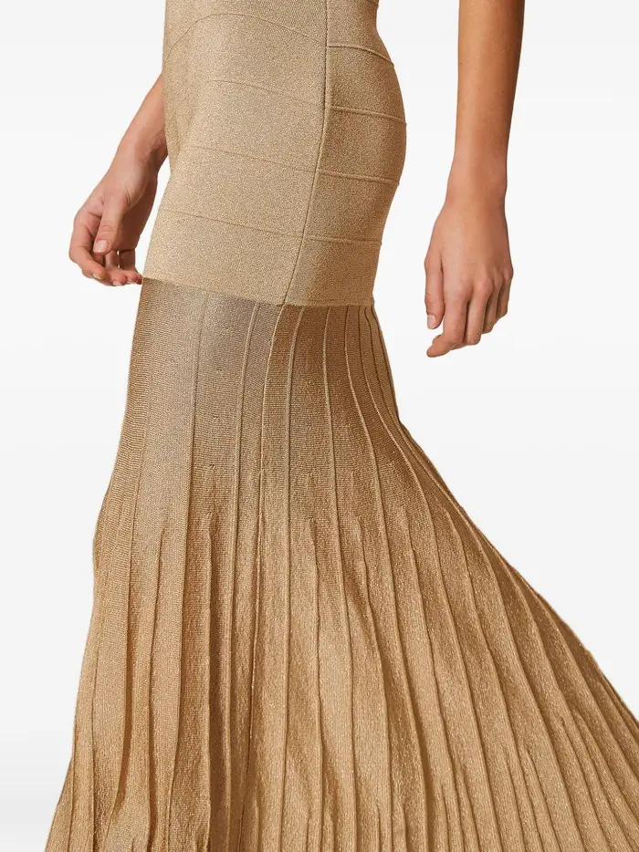 Abito in maglia con scollo cut-out Sabbia miniatura 4