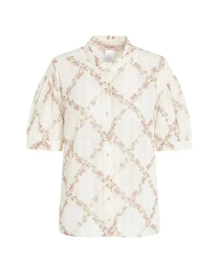 Camicia a maniche corte Bianco