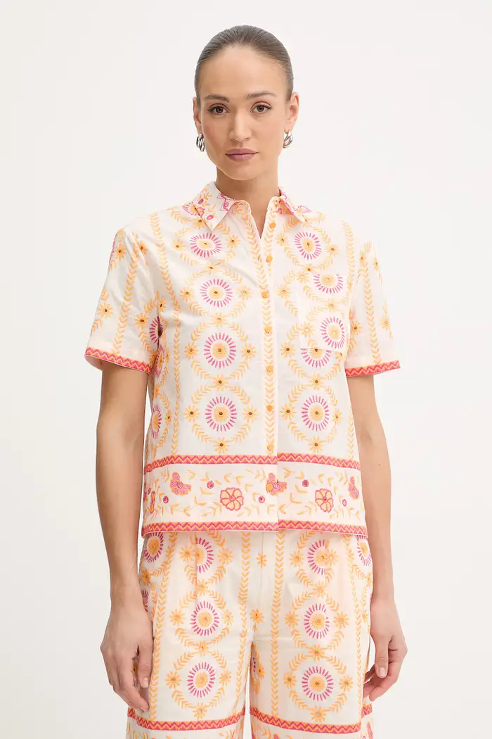 camicia in cotone Arancione