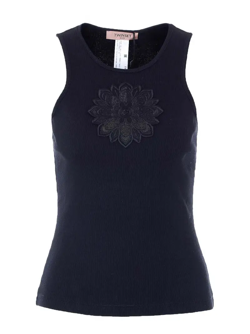 Twinset Canotta nera Nero