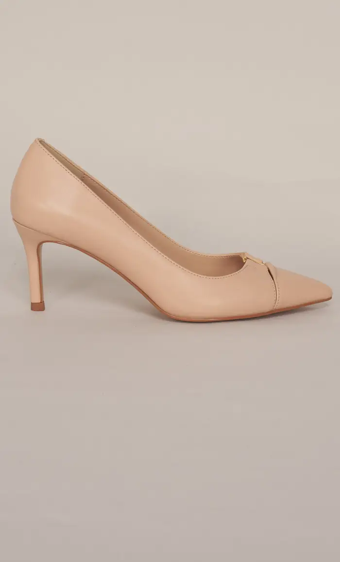 Décolleté twinset rosa con logo, colore rosa