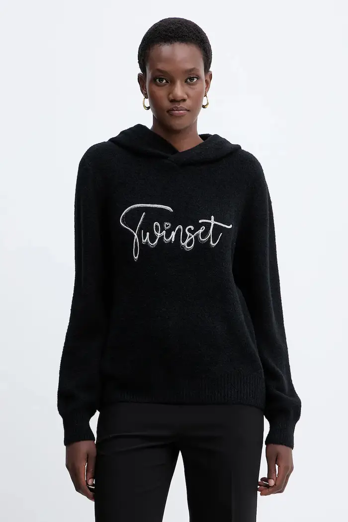 Twinset maglione in misto lana Nero
