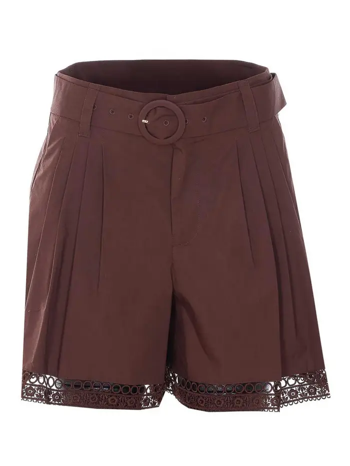 Twinset Pantaloncini color caffÃ¨ Marrone