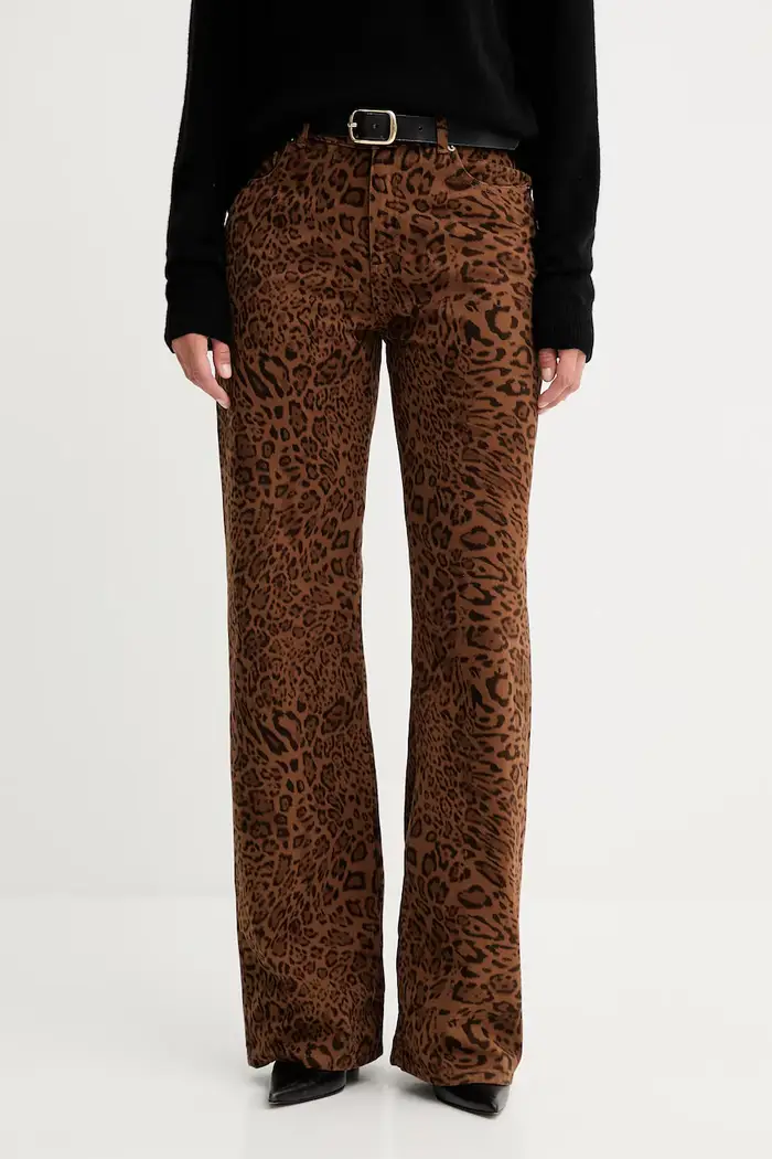 pantaloni in cotone Marrone