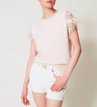 Twinset T-shirt Donna Beige 4335133