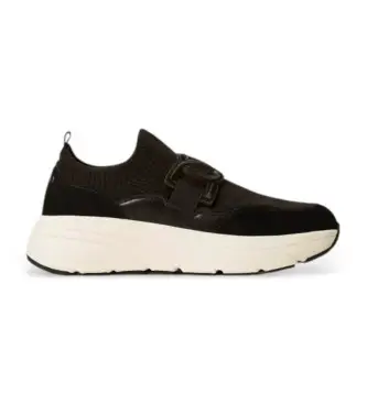 per donna 252TCP016 Scarpe da corsa in tessuto Black Oval T (39), Nero, 3 a 5cm, Nessuno, Casual
